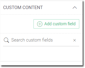 Custom Content Section
