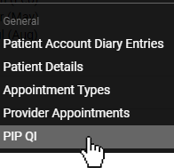 Selecting the PIP QI Report